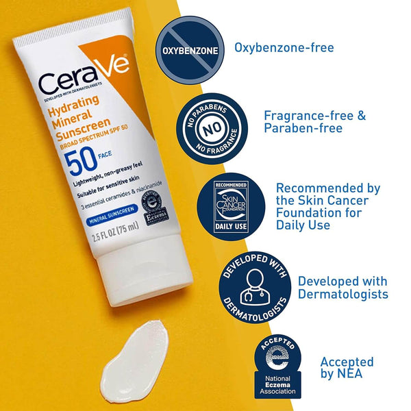 CeraVe Hydrating Sunscreen SPF 50